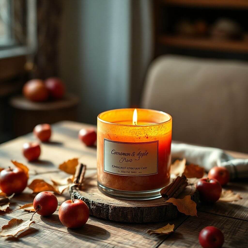 Cinnamon and Apple Candle