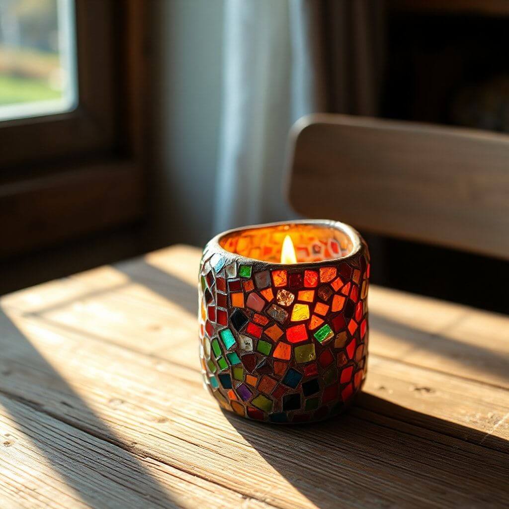 Mosaic Candle