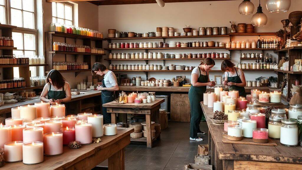 Our artisanal candle workshop